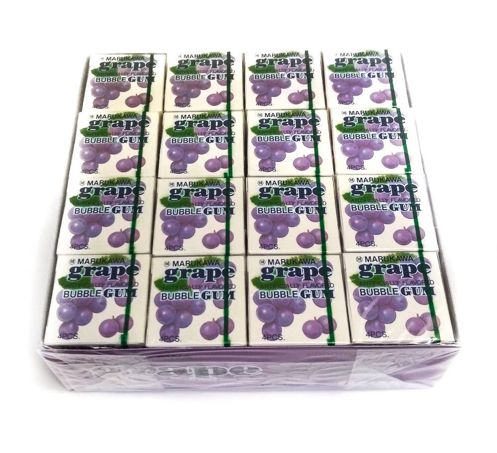 ЖЕВАТЕЛЬНАЯ РЕЗИНКА «MARUKAWA» 4 шара, 5,4 г
сблок из 48 уп., ВИНОГРАД ЖЕВАТЕЛЬНАЯ РЕЗИНКА «MARUKAWA» 4 шара, 5,4 г
сблок из 48 уп., ВИНОГРАД